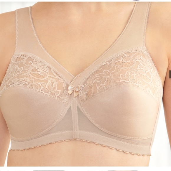 36F Glamorise NWOT Full Figure Plus MagicLift Support Bra Wirefree #100 - Picture 10 of 10